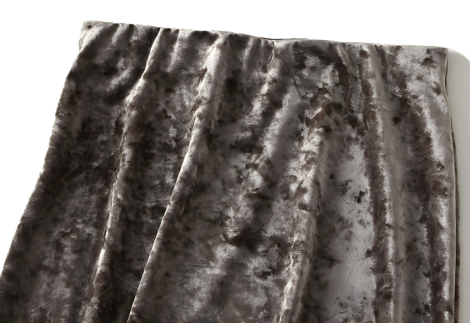 Luxury Velvet Mermaid Style Green Grey Skirt - 0517_GRE