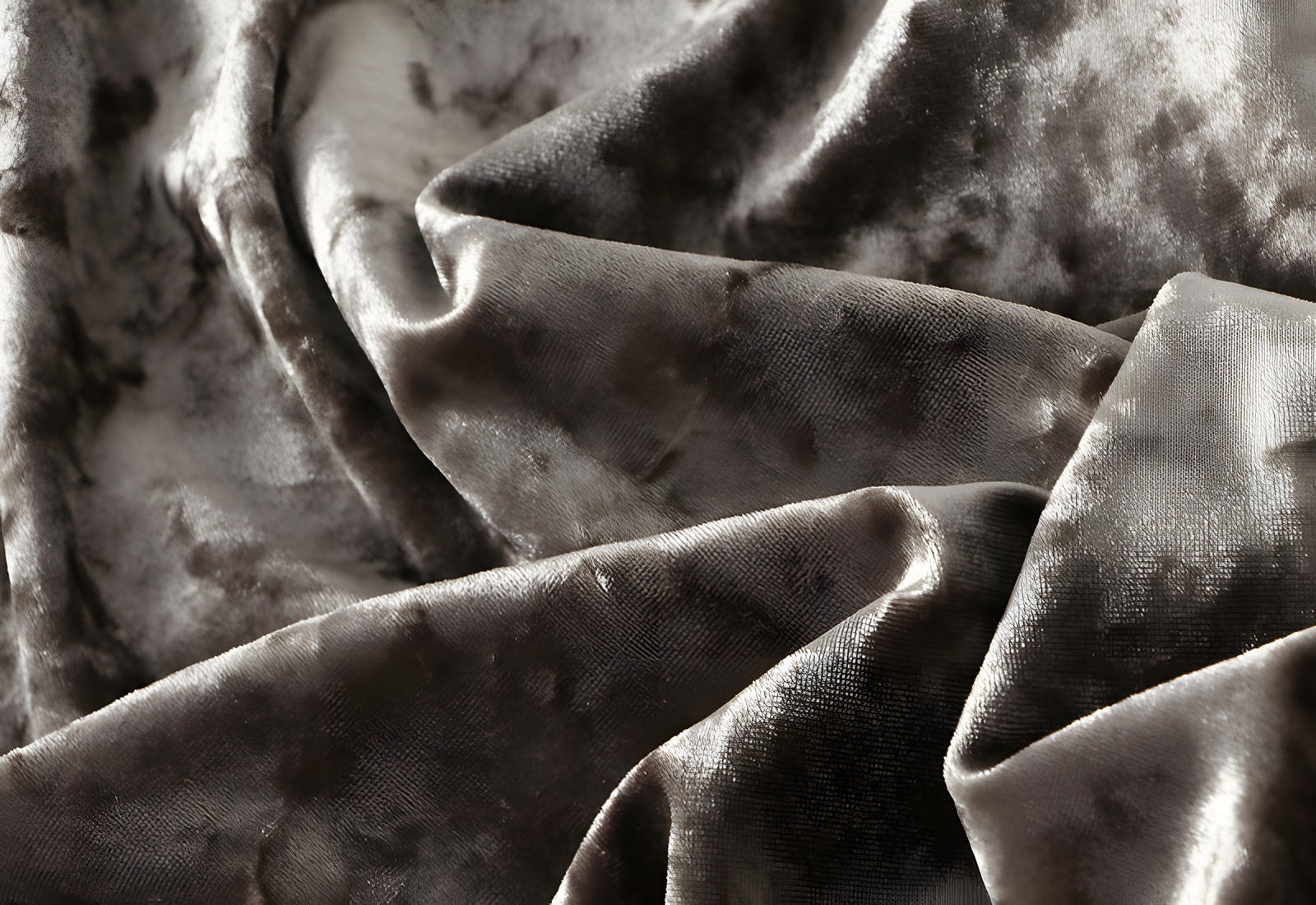 Luxury Velvet Mermaid Style Green Grey Skirt - 0517_GRE