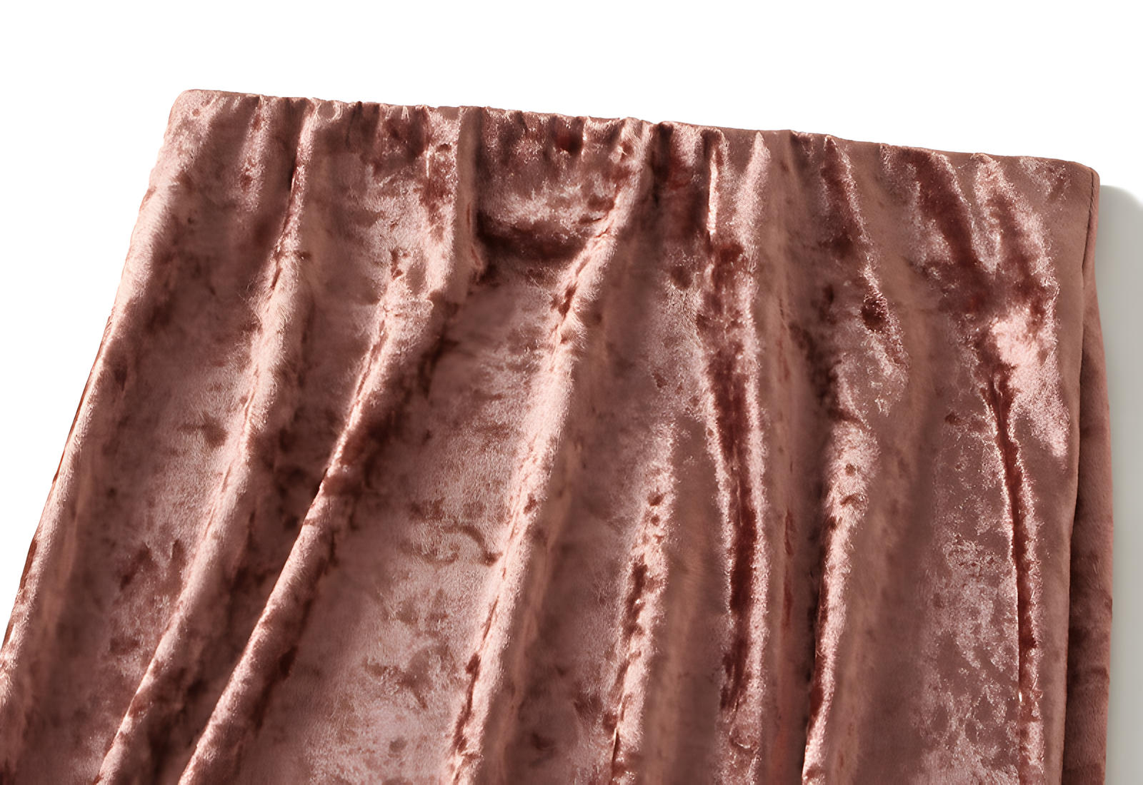 Luxury Velvet Mermaid Style Brick Red Skirt - 0517_BRI