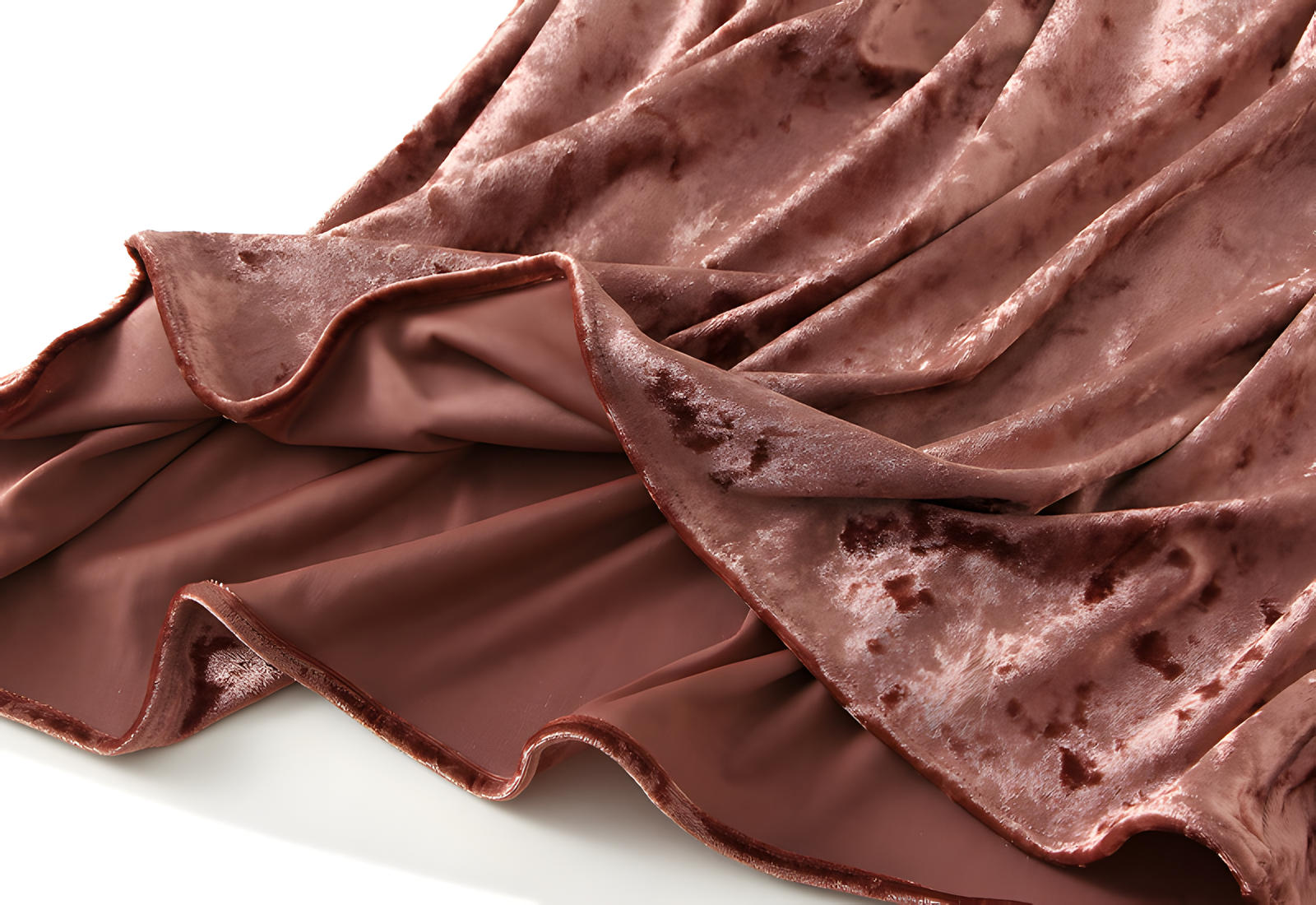 Luxury Velvet Mermaid Style Brick Red Skirt - 0517_BRI