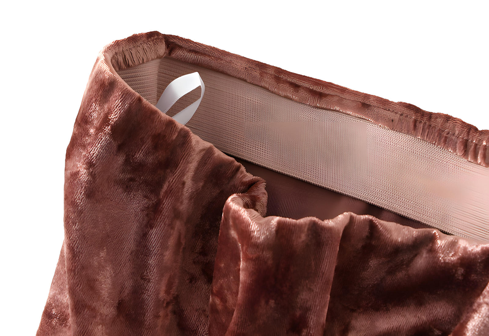 Luxury Velvet Mermaid Style Brick Red Skirt - 0517_BRI