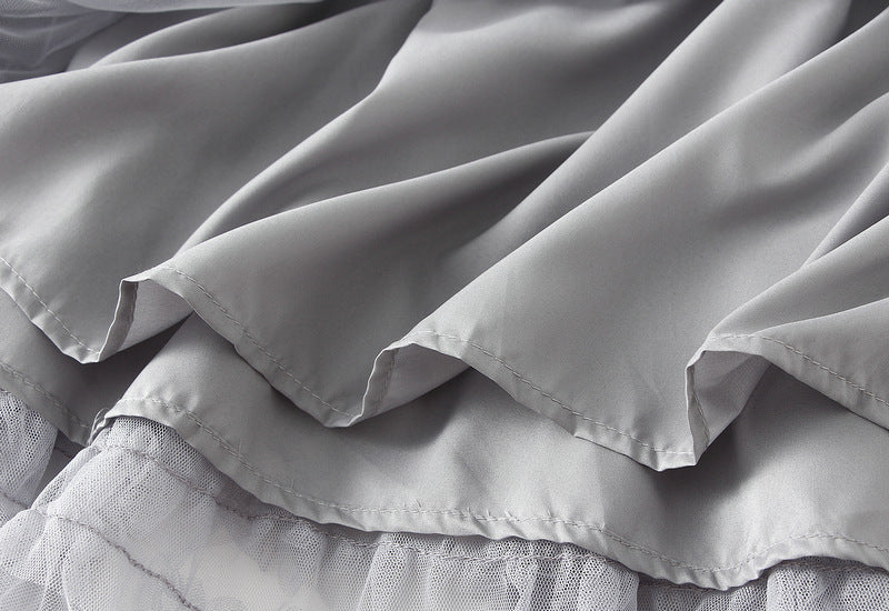 Elegant Ruffled Tulle Skirt