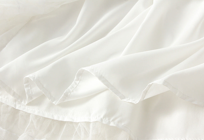 Elegant Ruffled Tulle Skirt