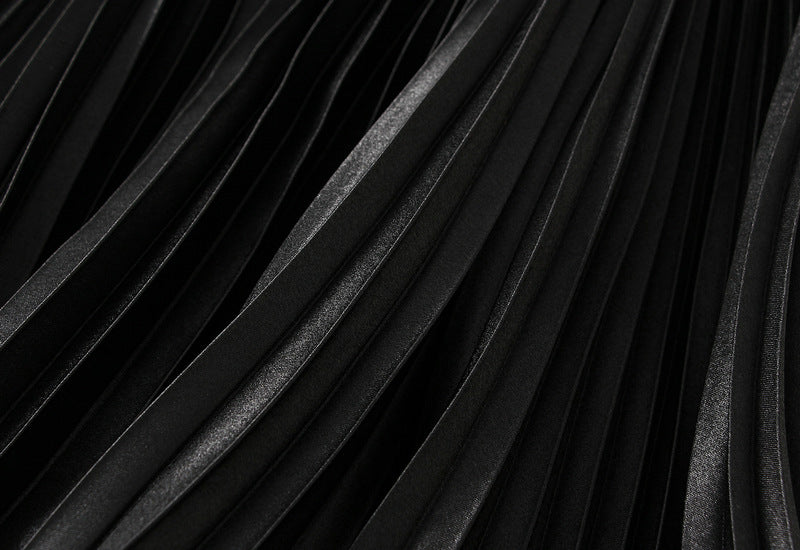 Floral Applique Pleated Skirt