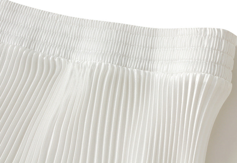 Floral Applique Pleated Skirt