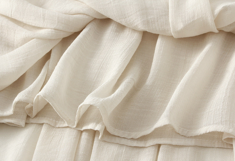 Bohemian Viscose Fabric A Line Skirt