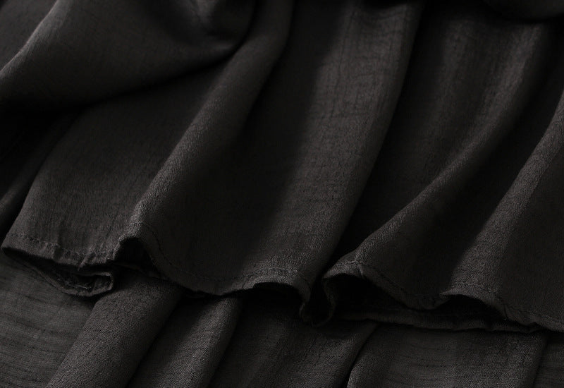 Bohemian Viscose Fabric A Line Skirt