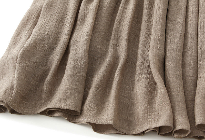 Bohemian Viscose Fabric A Line Skirt