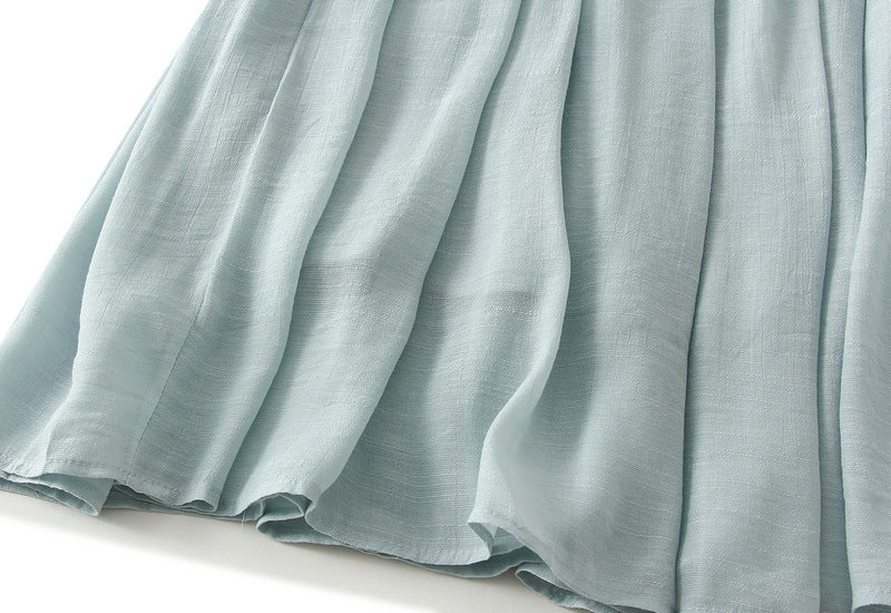 Bohemian Viscose Fabric A Line Skirt