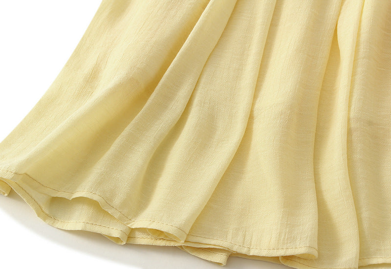 Bohemian Viscose Fabric A Line Skirt