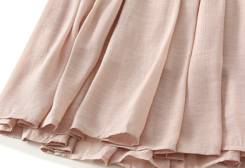 Bohemian Viscose Fabric A Line Skirt
