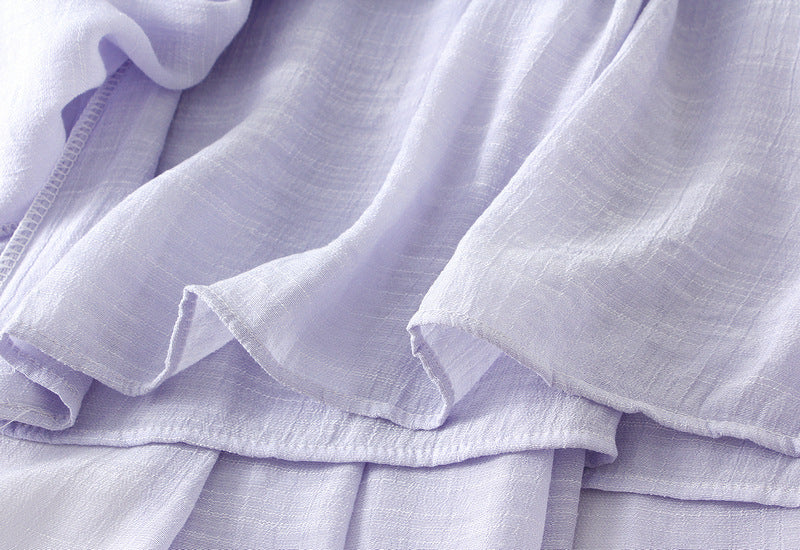 Bohemian Viscose Fabric A Line Skirt