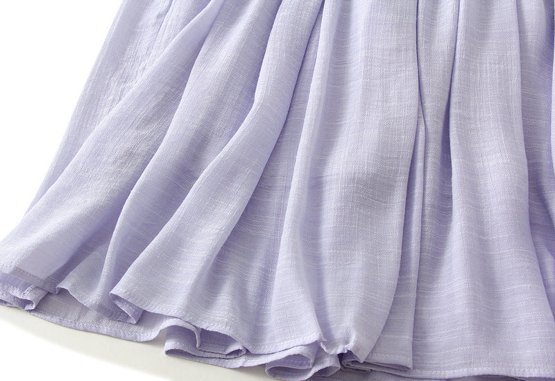 Bohemian Viscose Fabric A Line Skirt