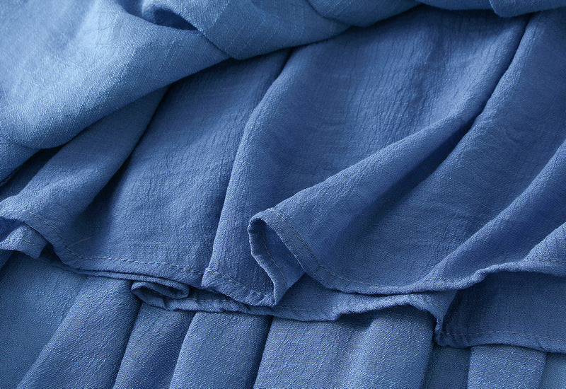 Bohemian Viscose Fabric A Line Skirt