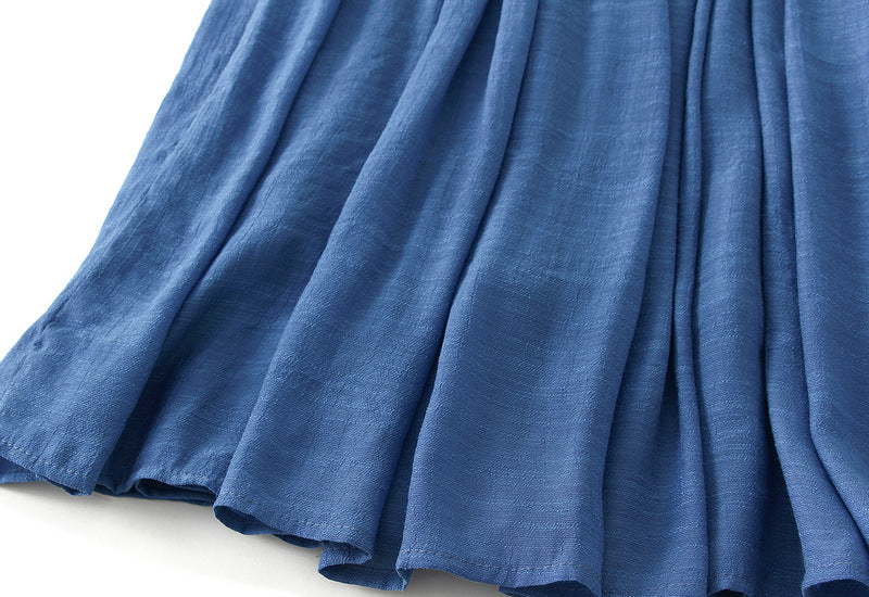 Bohemian Viscose Fabric A Line Skirt