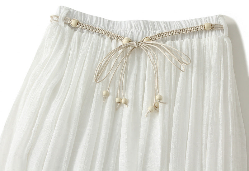 Bohemian Viscose Fabric A Line Skirt