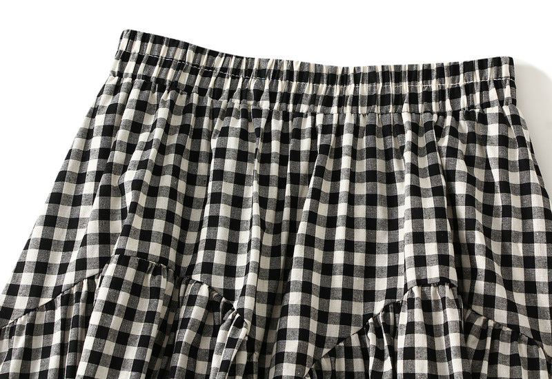 Retro Plaid Skirt