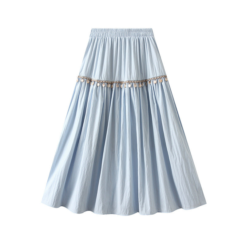 Gypsy Muse Skirt in Slate Blue