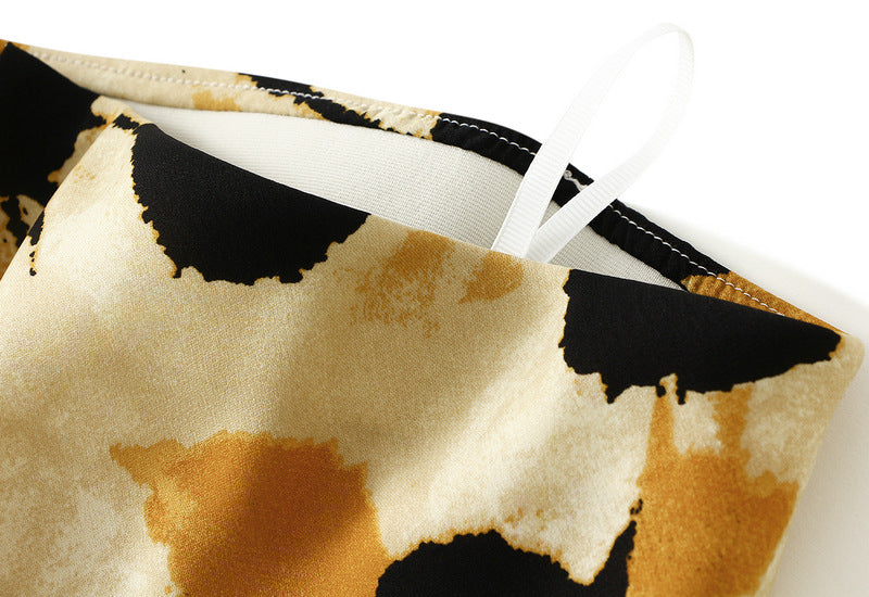 Bias Cut Satin Floral Slip Satin Skirt