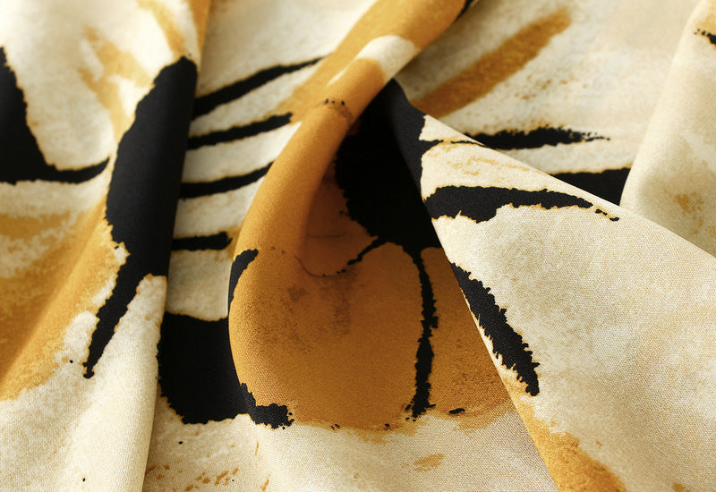 Bias Cut Satin Floral Slip Satin Skirt