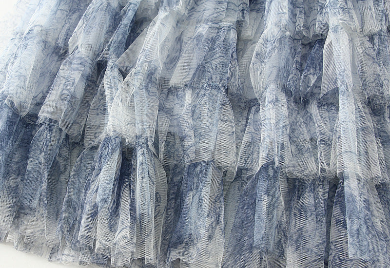 Whimsical Layered Tulle Maxi Skirt