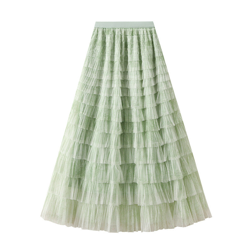 Whimsical Layered Tulle Maxi Skirt