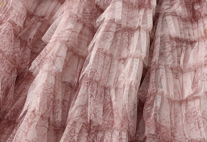 Whimsical Layered Tulle Maxi Skirt
