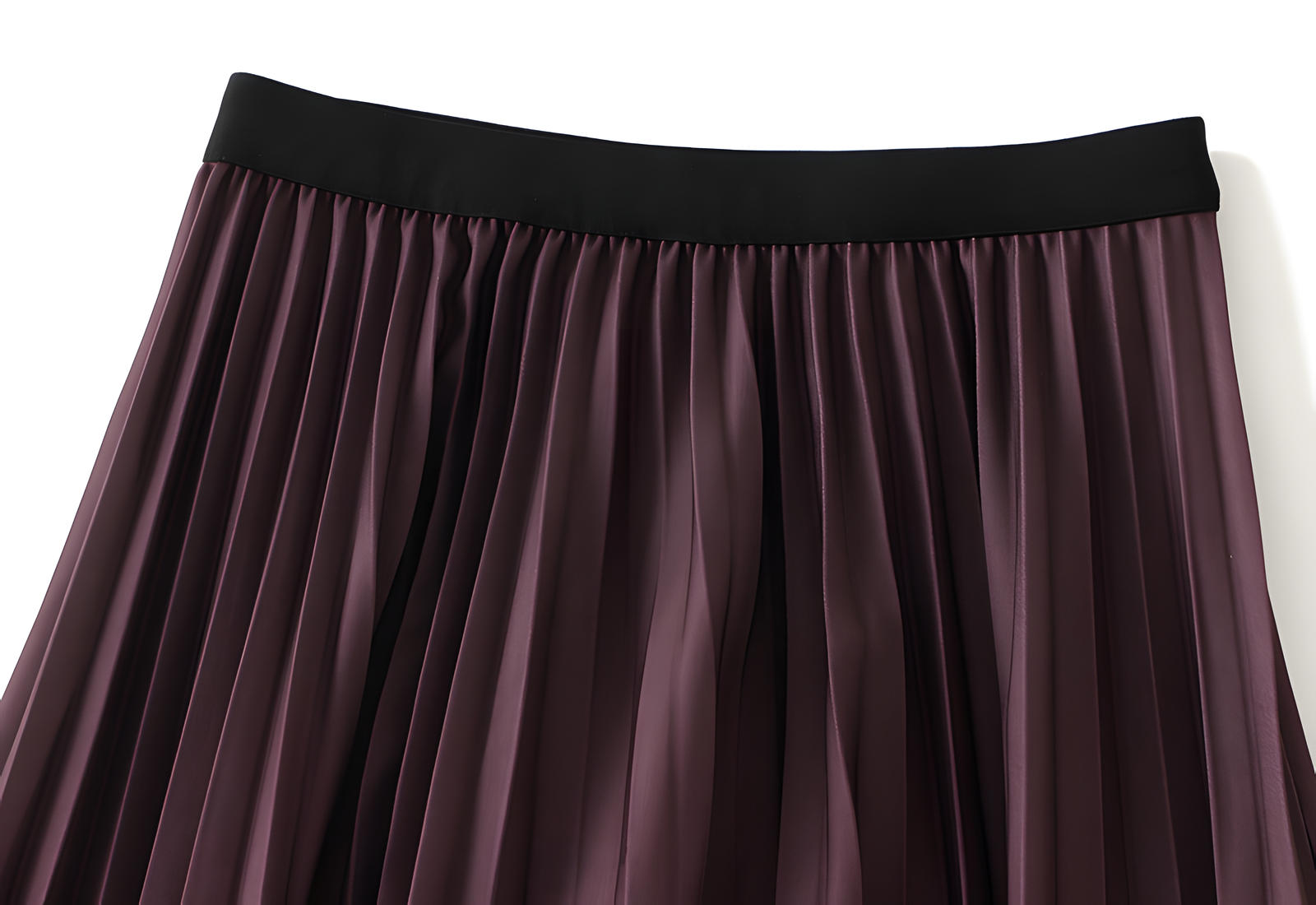 Gradient Pleated A Line Polka Dot Chiffon Skirt - 2125_PD_PINK