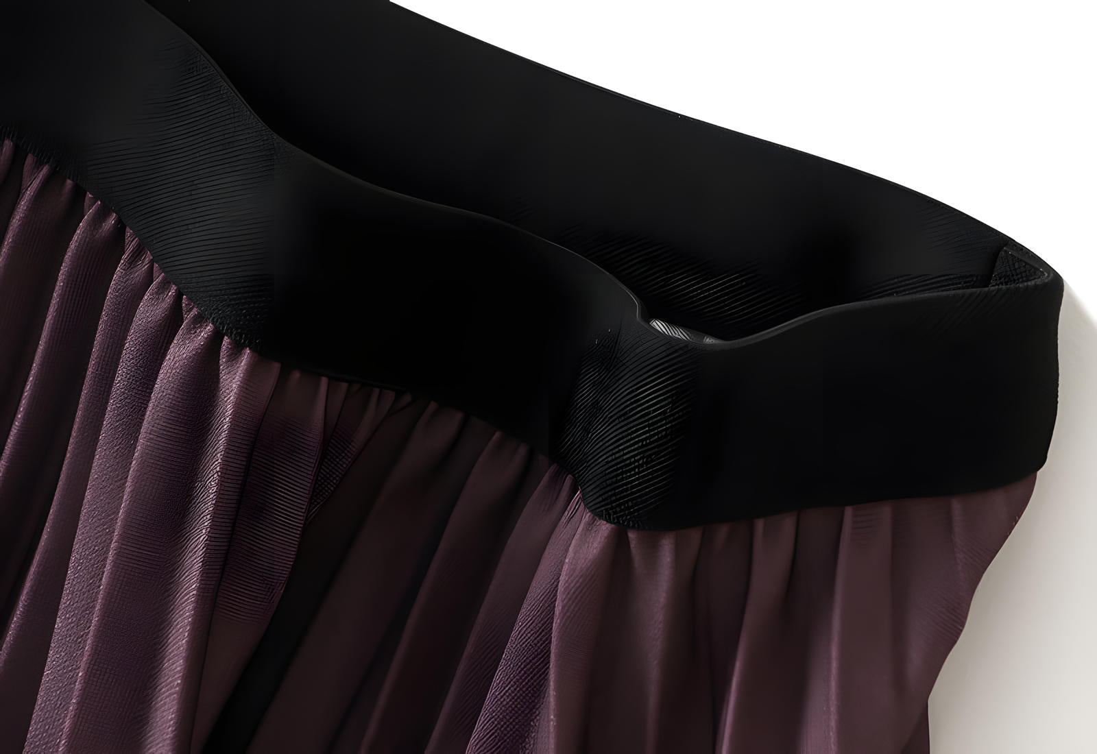 Gradient Pleated A Line Polka Dot Chiffon Skirt - 2125_PD_PINK