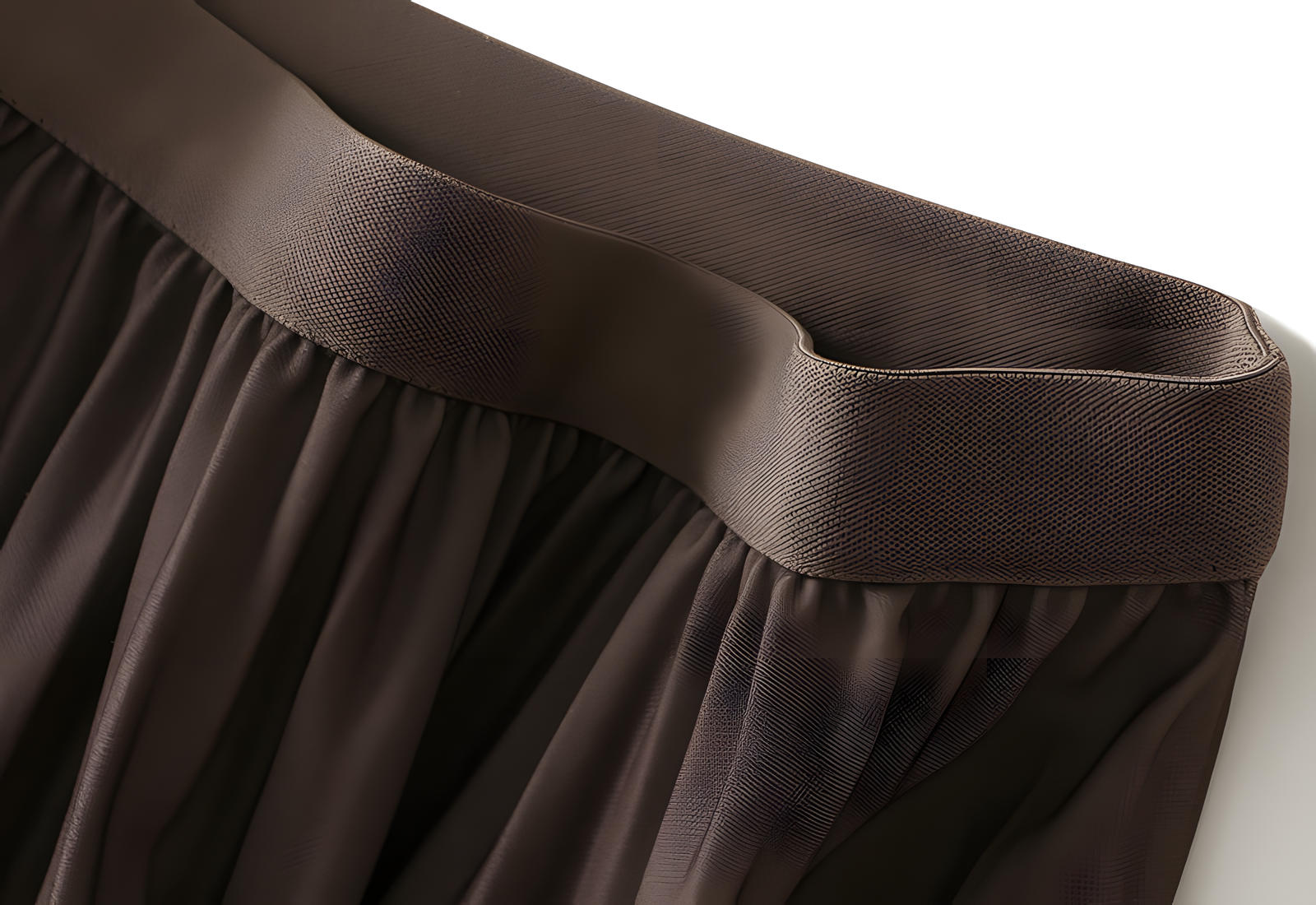 Gradient Pleated A Line Polka Dot Chiffon Skirt - 2125_PD_KHAKI