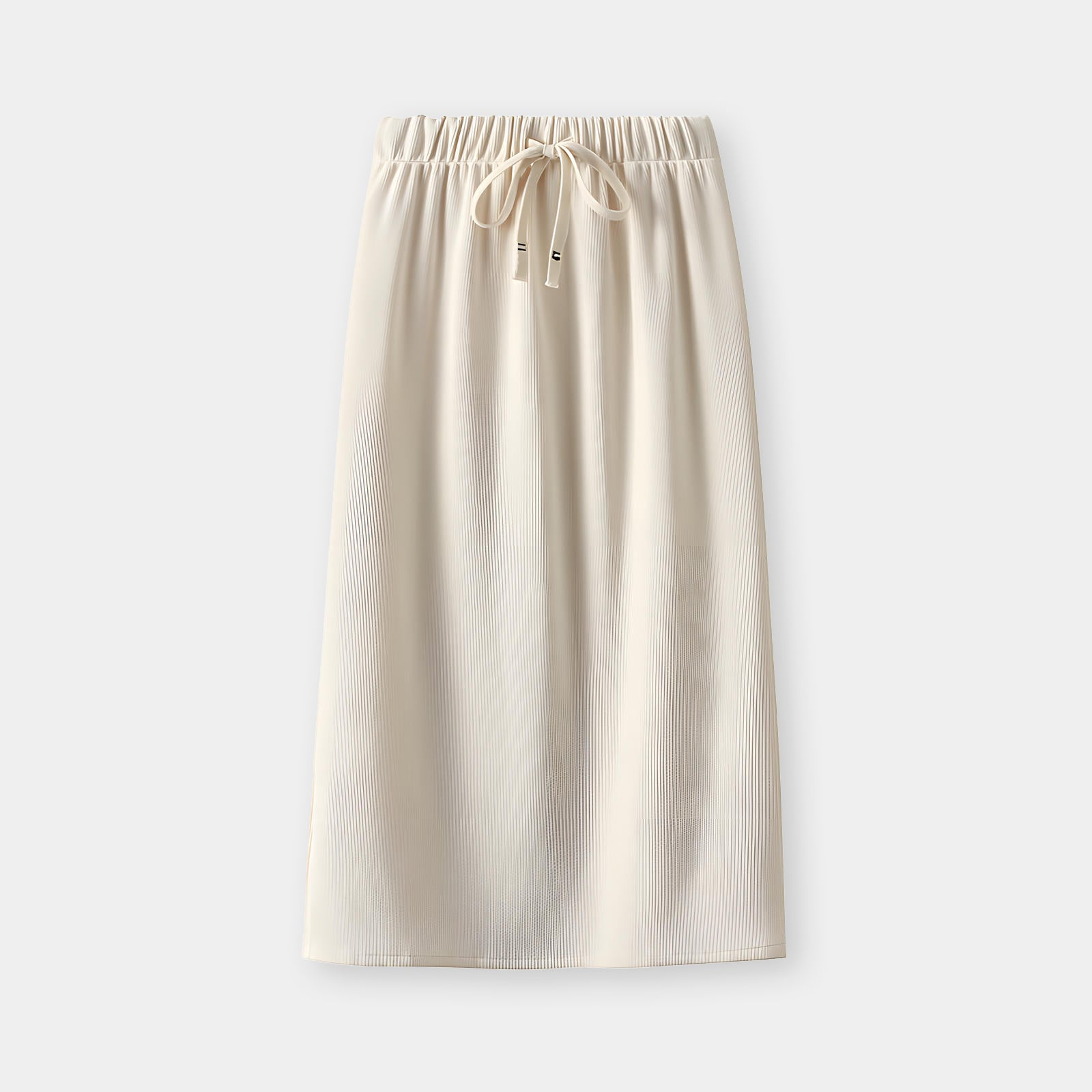 Knitted Body-con Pencil Midi Skirt - 8699_APRICOT