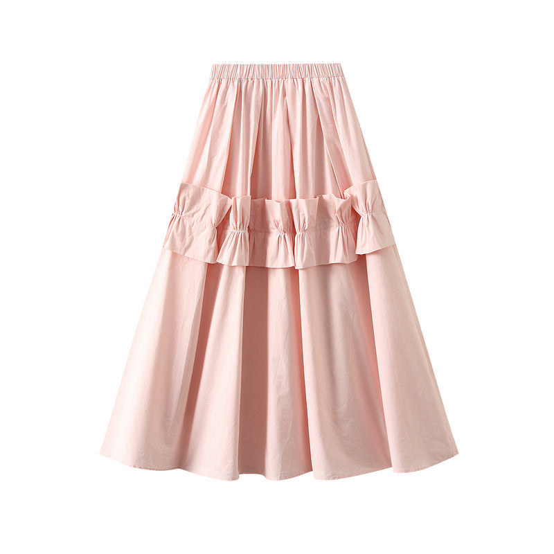Blush Bloom Ruffle-Tiered Maxi Skirt - 2507_PINK