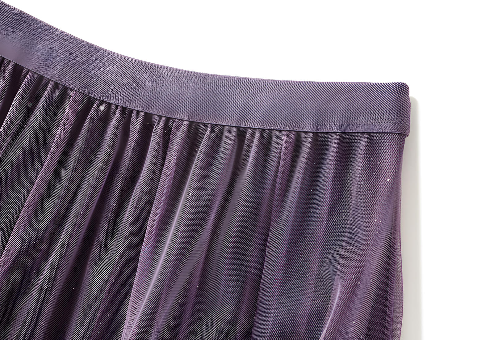 Starry Sky Gradient Pleated Mesh Skirt - D1810_STR_PURPLE