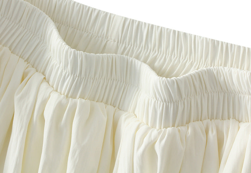 Vintage-Inspired Balloon Hem Shorts With Pocket