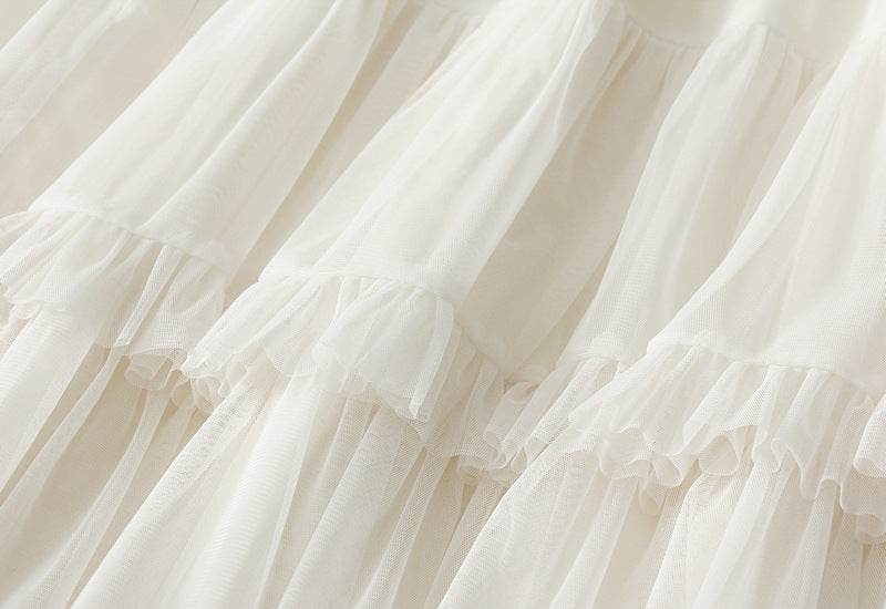Vintage Ruffle Tiered Tulle Skirt