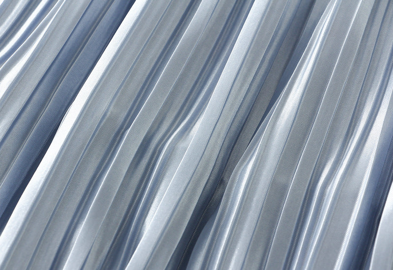 Reversible Bluebell Bloom Tiered Midi Skirt - 8935_BLUE