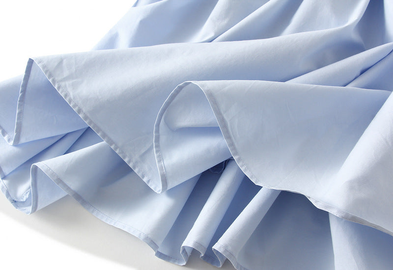 Sky Breeze Ruffle-Tiered Maxi Skirt - 2507_BLUE