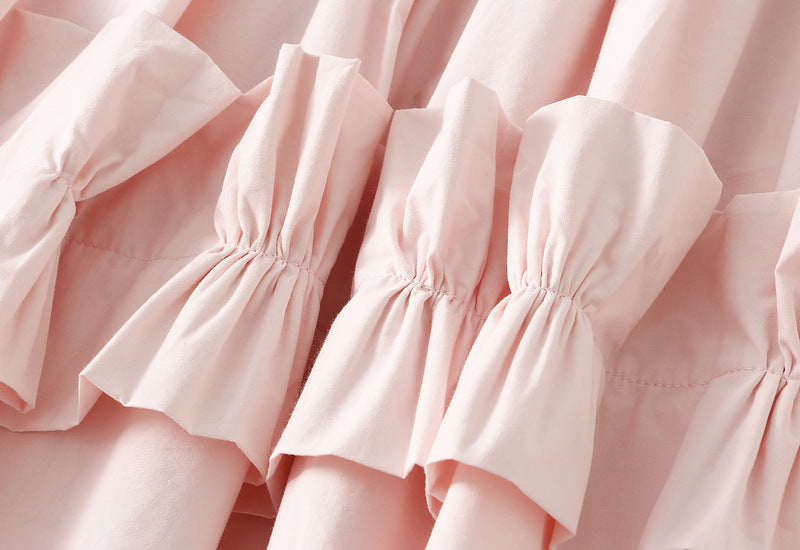 Blush Bloom Ruffle-Tiered Maxi Skirt - 2507_PINK