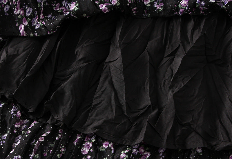 Midnight Lily Pleated Skirt- 9908_PURPLE
