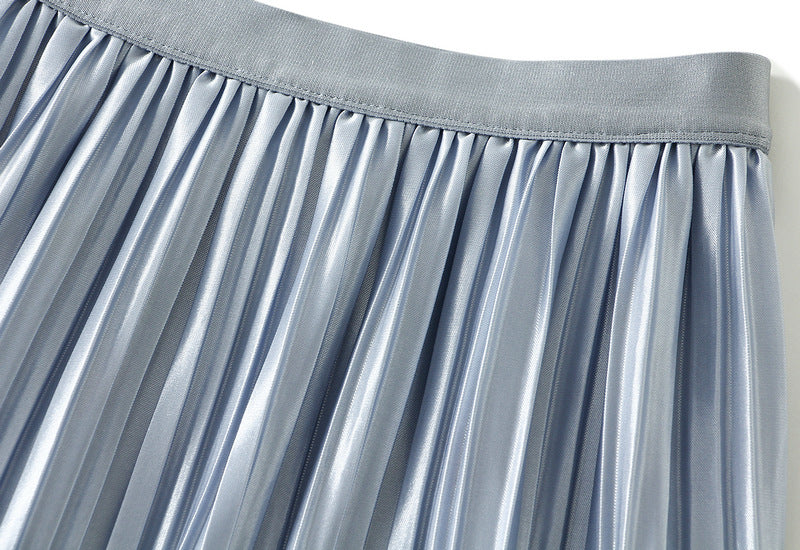 Reversible Bluebell Bloom Tiered Midi Skirt - 8935_BLUE