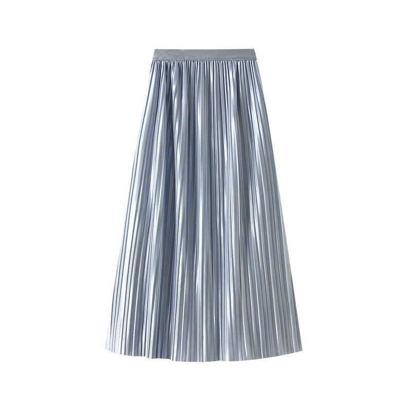 Reversible Misty Bloom Tiered Mesh Skirt - 8331_BLUE