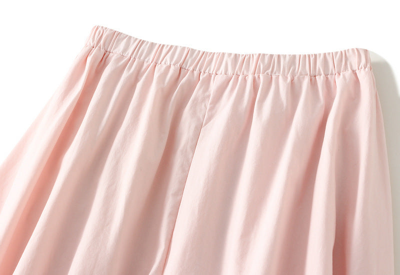 Blush Petal Ruffle Skirt With Pocket - 2506_PINK