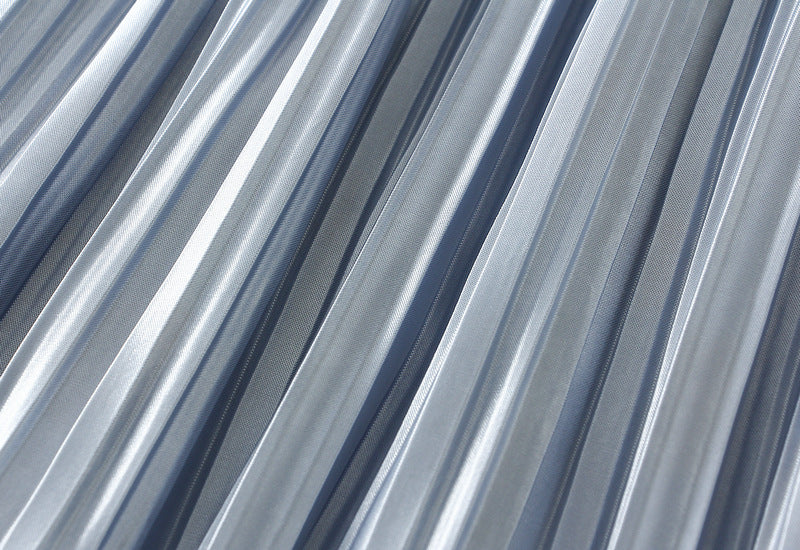 Reversible Misty Bloom Tiered Mesh Skirt - 8331_BLUE