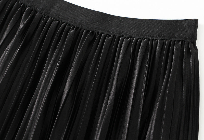 Reversible Midnight Garden Tiered Skirt - 8935_BLACK