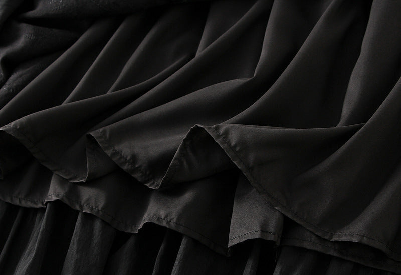 Midnight Bohemian Maxi Skirt - 9095_BLACK