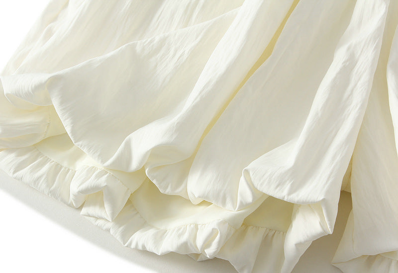 Vintage-Inspired Balloon Hem Shorts With Pocket