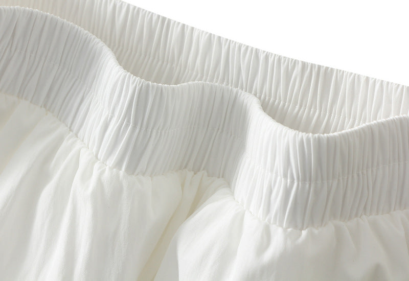 Victorian Lace-Trim Skirt - K538_WHITE