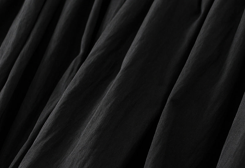 Black Bubble Hem Mini Skirt