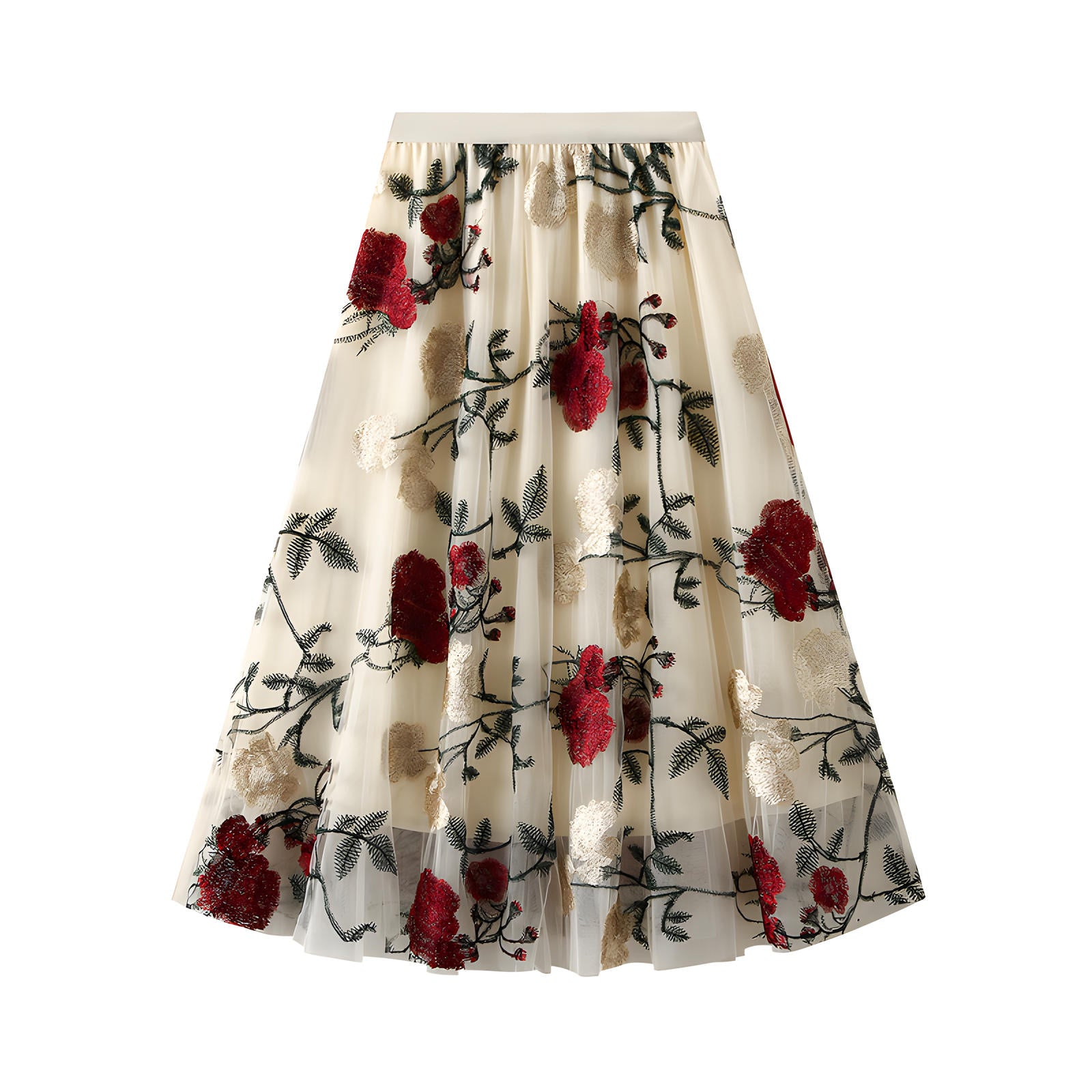 CLANE FLORET EMBROIDERY SKIRT（CLANE FLORET EMBROIDERY SKIRT