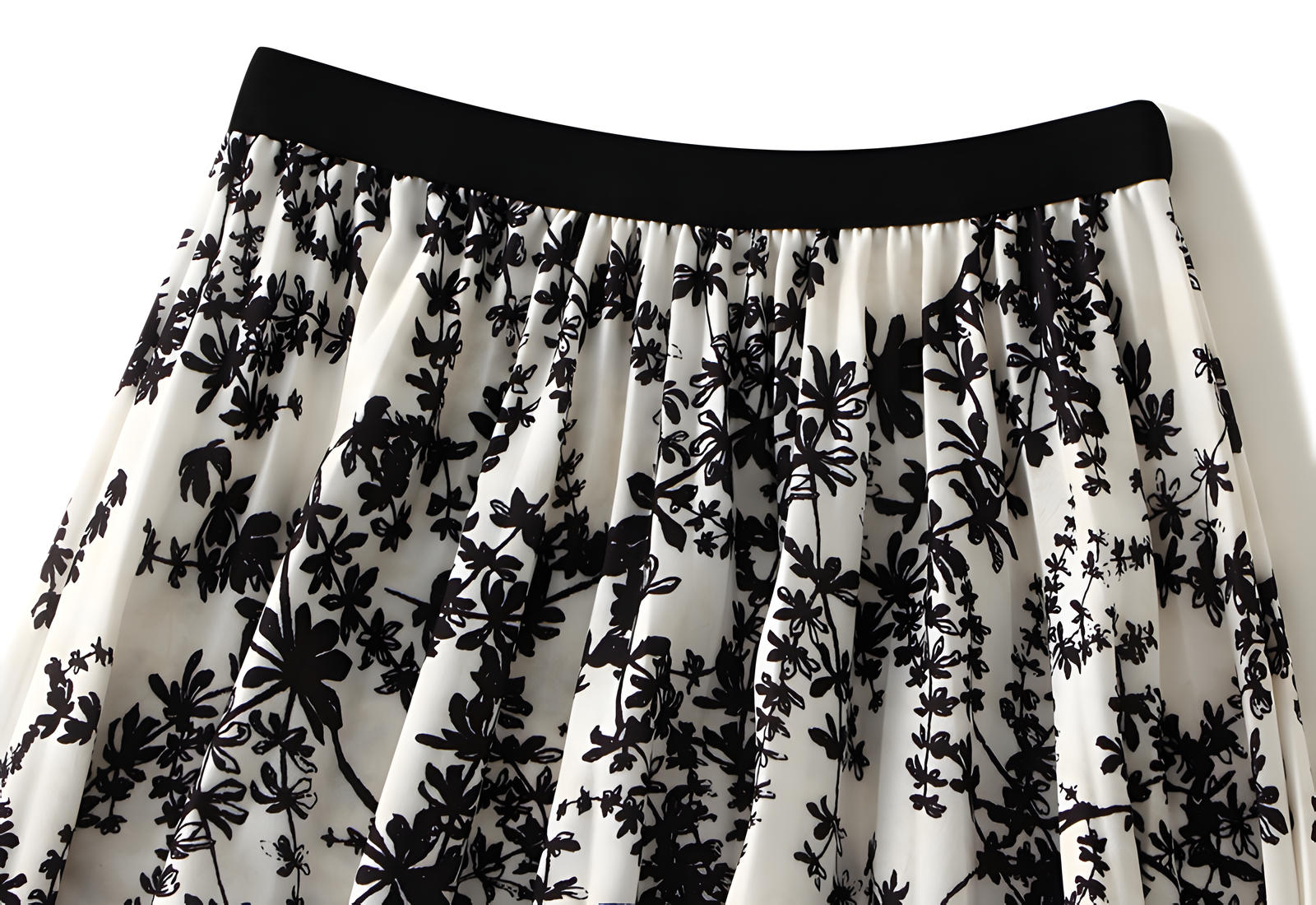 Chiffon Printed A Line Skirt - 2125_FLR_APR